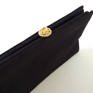 Cartera de embrague de noche negra vintage