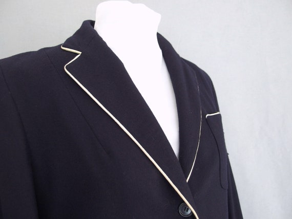 Navy blue wool blazer Grace