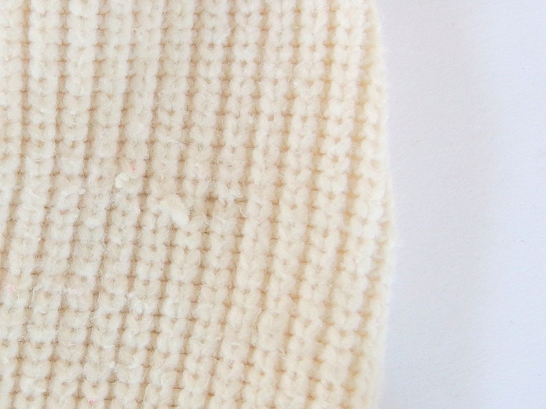 Ski Headband Tied Headwrap Vintage Girls/' Knit Ear Warmers White Ear Scarf