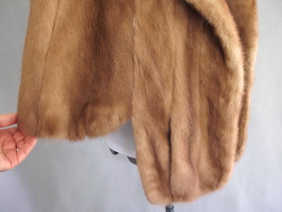 Vintage Mink Capelet, Fur Stole, Mink Stole, Size… - image 7