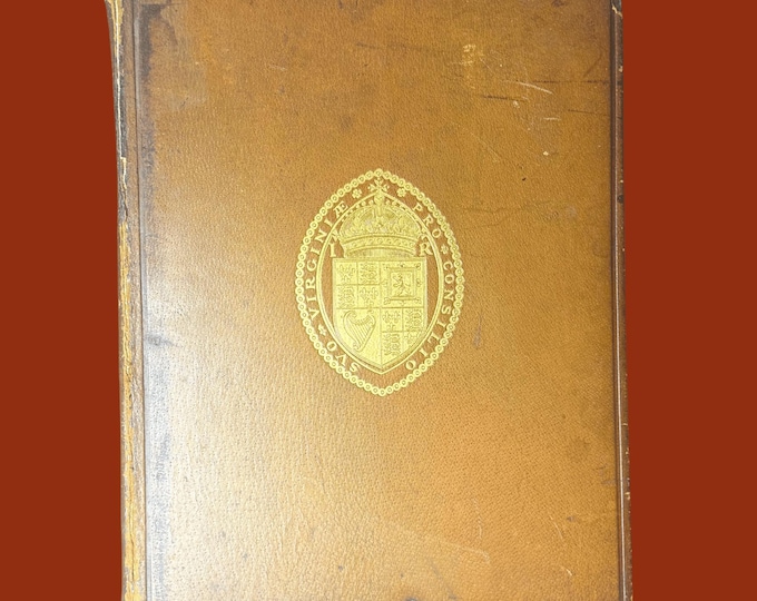 Antique Elephant Folio Book - 1930 Virginia Historical Portraiture - Leather Limited Ed.