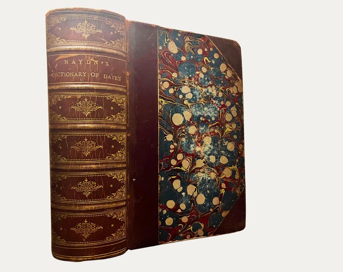 1889 Victorian Legal Reference | Haydn’s Dictionary of Dates | Ex Libris William Whiting, Lincoln-Era Provenance