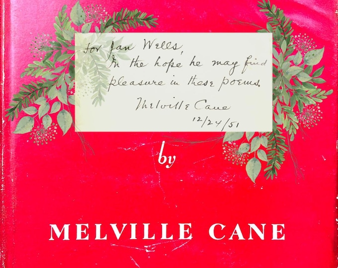 A Wider Arc: Signed First Edition Poetry Book by Melville Cane (1947, Harcourt Brace)