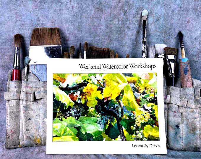 Weekend Watercolor Workshops by Molly Davis (Rare First Edition)