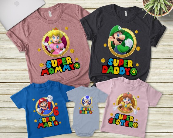 Super Mario Birthday Shirt Super Mario 