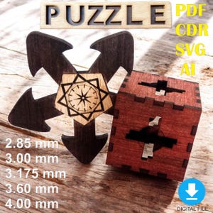 ESCAPE ROOM PUZZLE – Rompicapo in legno, file digitale per taglio laser