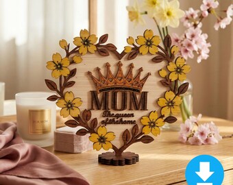 Heart-shaped sign for Mother's Day, Digital Download