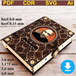 Harry Potter Voldemort, Medusa griechischer Mythos,Naruto Orochimaru Buchstützen - Digitale Dateien Laser Cut SVG, PDF, CDR.
