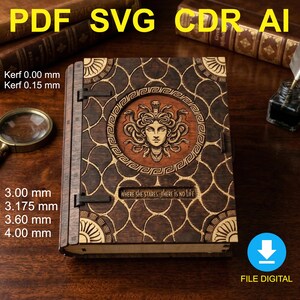 Mythological Secret Book, SVG Laser File