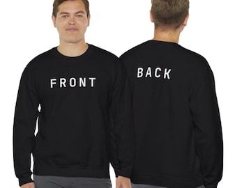 Vorne / hinten sarkastisches Sweatshirt Unisex Herbst und Halloween Sweatshirt Baumwoll-Sweatshirt Herbst Herbst Sweatshirt Rundhals-Sweatshirt