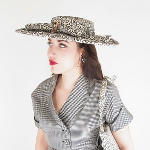 New Look Era Wide Brimmed Hat & Bag Hat Box Original by Sherman VFG image 1