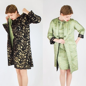 silk dress hong kong CATHAY- Vintage Red 100% Silk Dress Floral Print- Made In Hong Kong 60s  Size 12