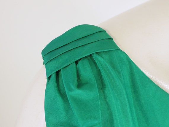 50s Green Taffeta Party Dress with Draping by Emm… - image 4