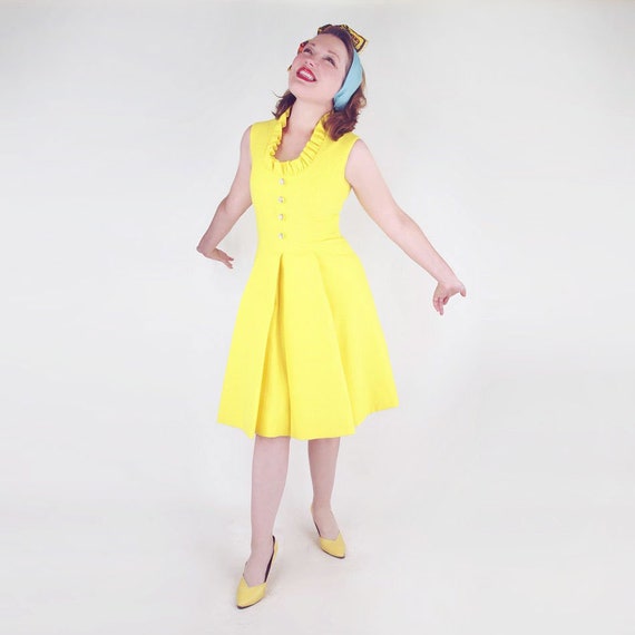 butter yellow dress