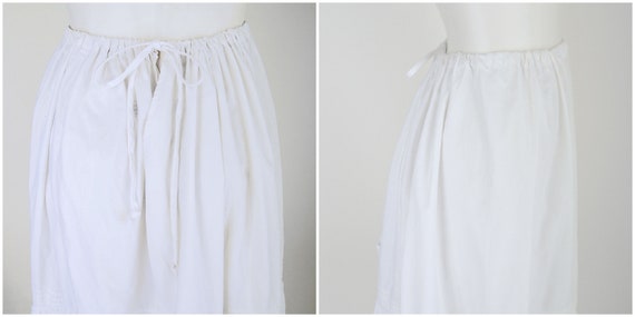 Teens 20s White Half Slip Summer Skirt with Hand … - image 4