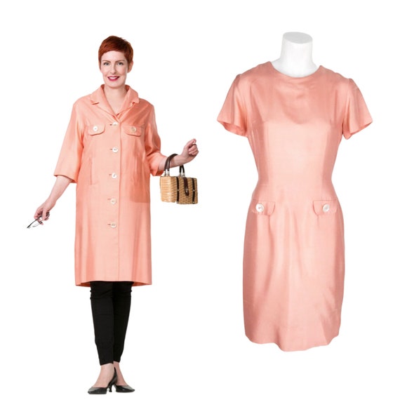 Peach sheath best sale dress