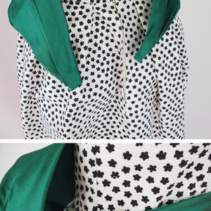 VORÜBERGEHEND für die Etsy Design Awards – Christian Dior New York Baumwoll-Piquékleid aus den 1950er-Jahren – Skulpturales Tageskleid, grüner Seiden-Kummerbund – XXS Bild 7