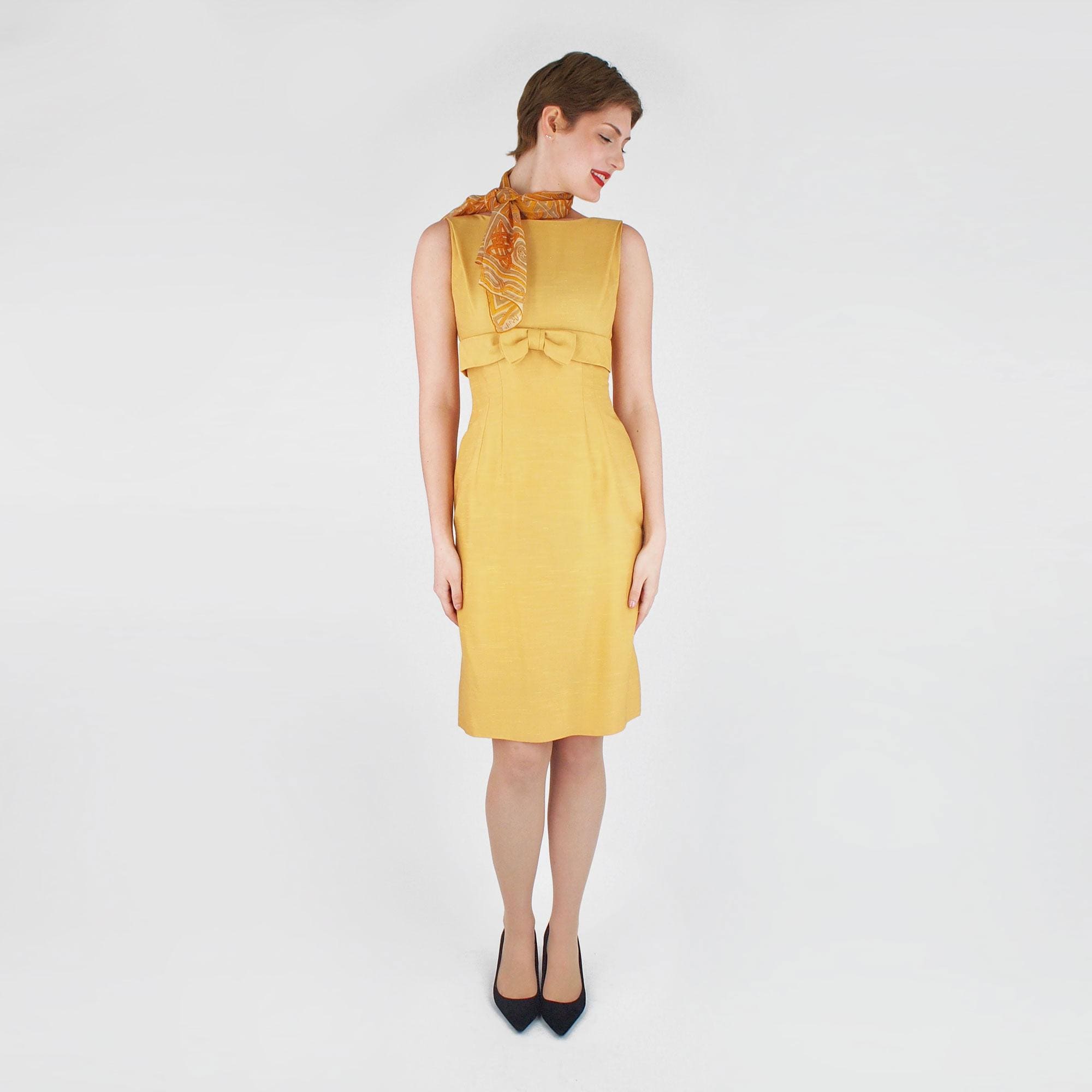 50s Gold Dress - Etsy 50s Gold Dress - Etsy
