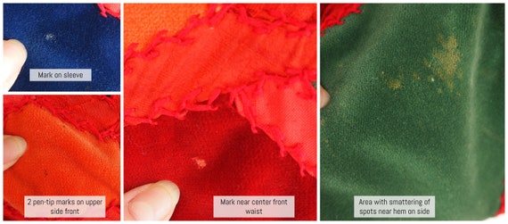 70s Cotton Velvet Crazy Quilt Patchwork Dress • A… - image 10