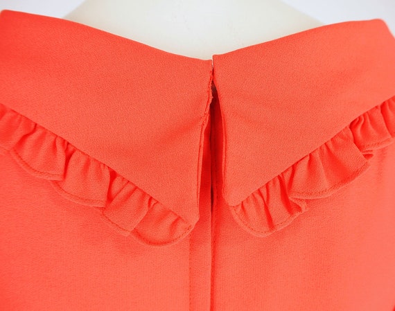 70s Orange Empire Waist Long Dress by Emma Domb S… - image 6