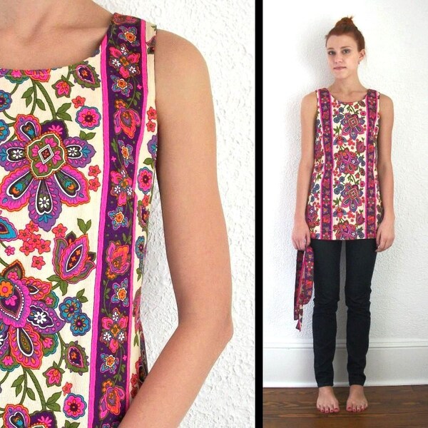RESERVED for Karleeanna- Psychadelic Vintage Top