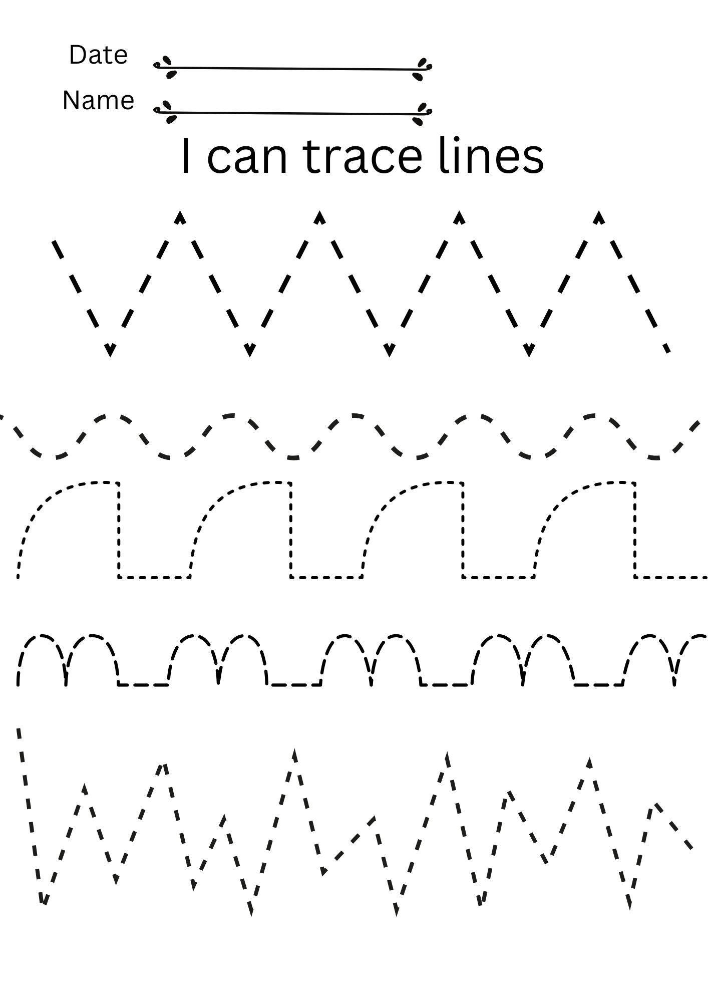 10 Number Tracing Worksheets, Preschool Worksheets 0-10 Printable