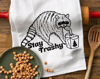 Raccoon Kitchen Towel | Funny Kitchen Towel