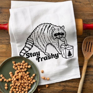 Raccoon Kitchen Towel | Funny Kitchen Towel