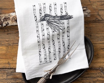 Crow Tea Towel