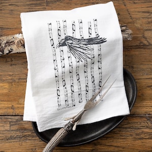 Crow Tea Towel image 1