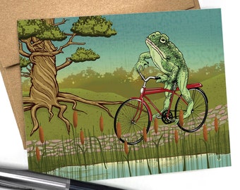 Frog Blank Greeting Card