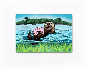 Hippopotamus On Rock Bottle Opener Fridge Magnet