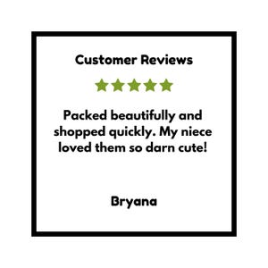 a sign that says customer review with five stars