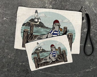 Sea Lion Zipper Pouch