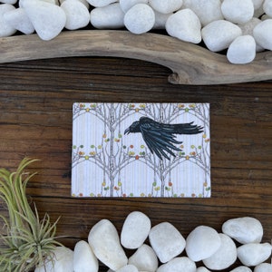 Black Crow Refrigerator Magnet image 3