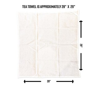 Black Raven Tea Towel | Hand-Drawn Bird Kitchen Decor | Eco-Friendly Cotton, Raven Lover Gift image 5