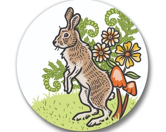 Rabbit Button Pin