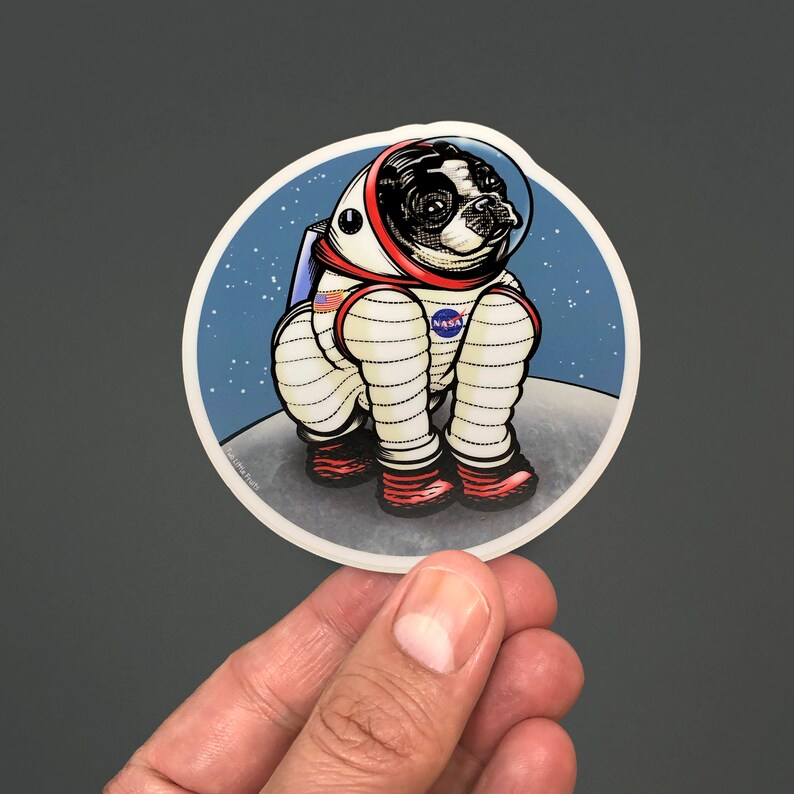 RaumHundAufkleber Astronaut Hund Aufkleber Raum