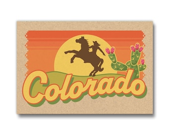 Colorado Cowgirl Fridge Magnet