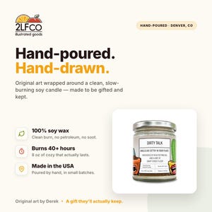 Vela de soja con aroma a tierra / Vertida a mano con aroma terroso, regalo para amantes de la jardinería imagen 10