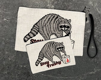 Funny Raccoon Zipper Pouch