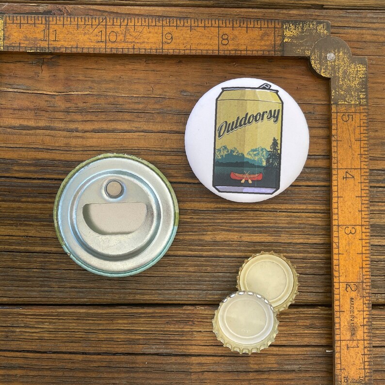 Outdoorsy Beer Can Magnetic Bottle Opener