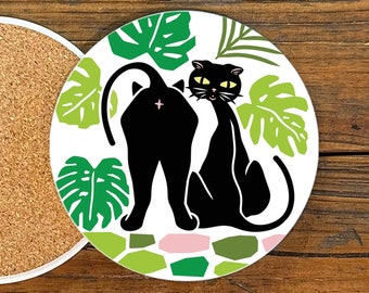 Funny Cat Drink Coaster