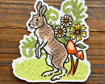 Rabbit Laptop Sticker