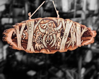 Woodland Creature Scary Woodburning - Forest Grub
