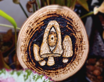 Mini Mushroom Monsters Pyrography - Collection 3 Morel-ly Wrong