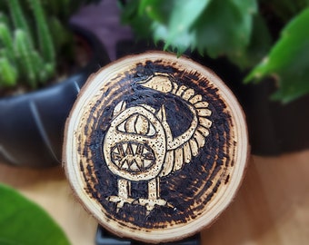 Gothic Decor Pyrography - Little Stinger