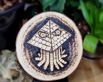Pyramid Monster Woodburn Decor -  Illumi-naughty