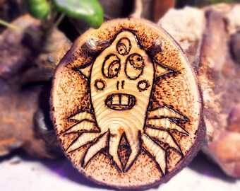 Mime Spider - Dark Odd Monster Pyrography
