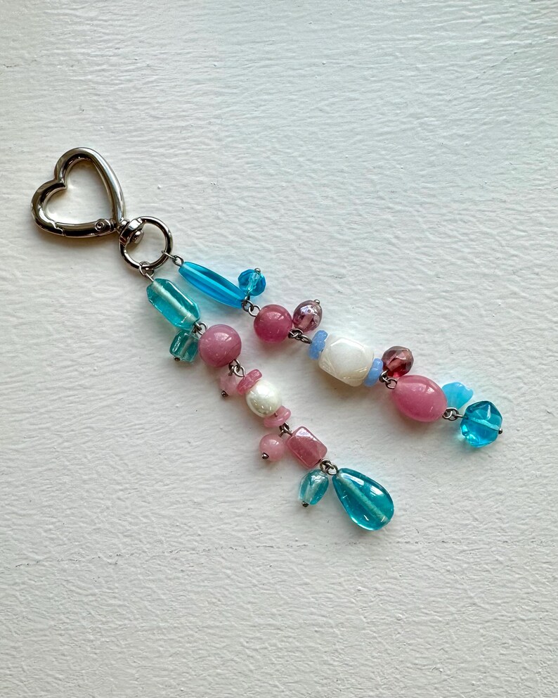 Trans Pride Flag Keychain | Subtle Lgbtq Pride Gift, Cute Beaded ...